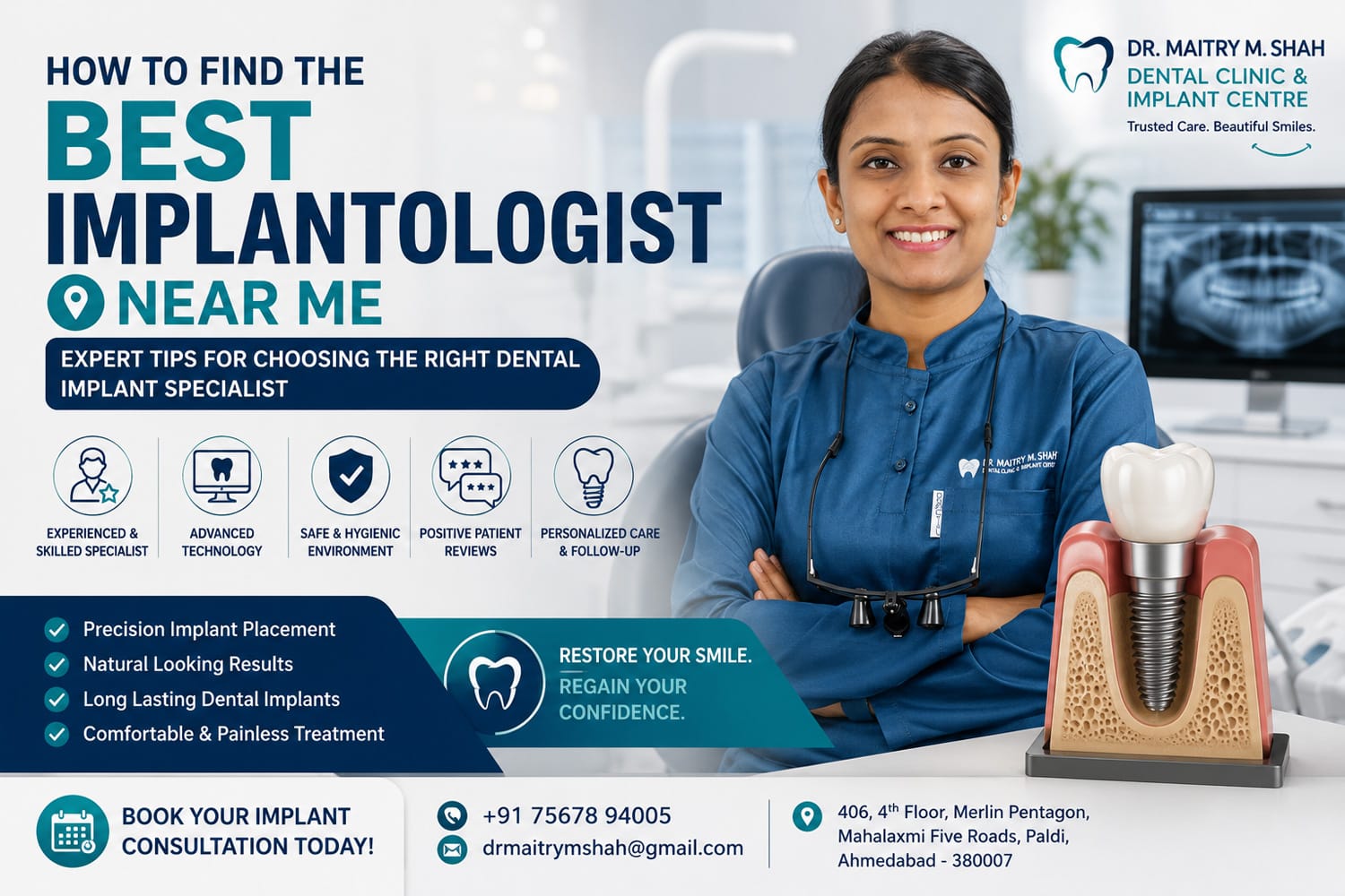 Best Implantologist Near Me in Paldi, Ahmedabad