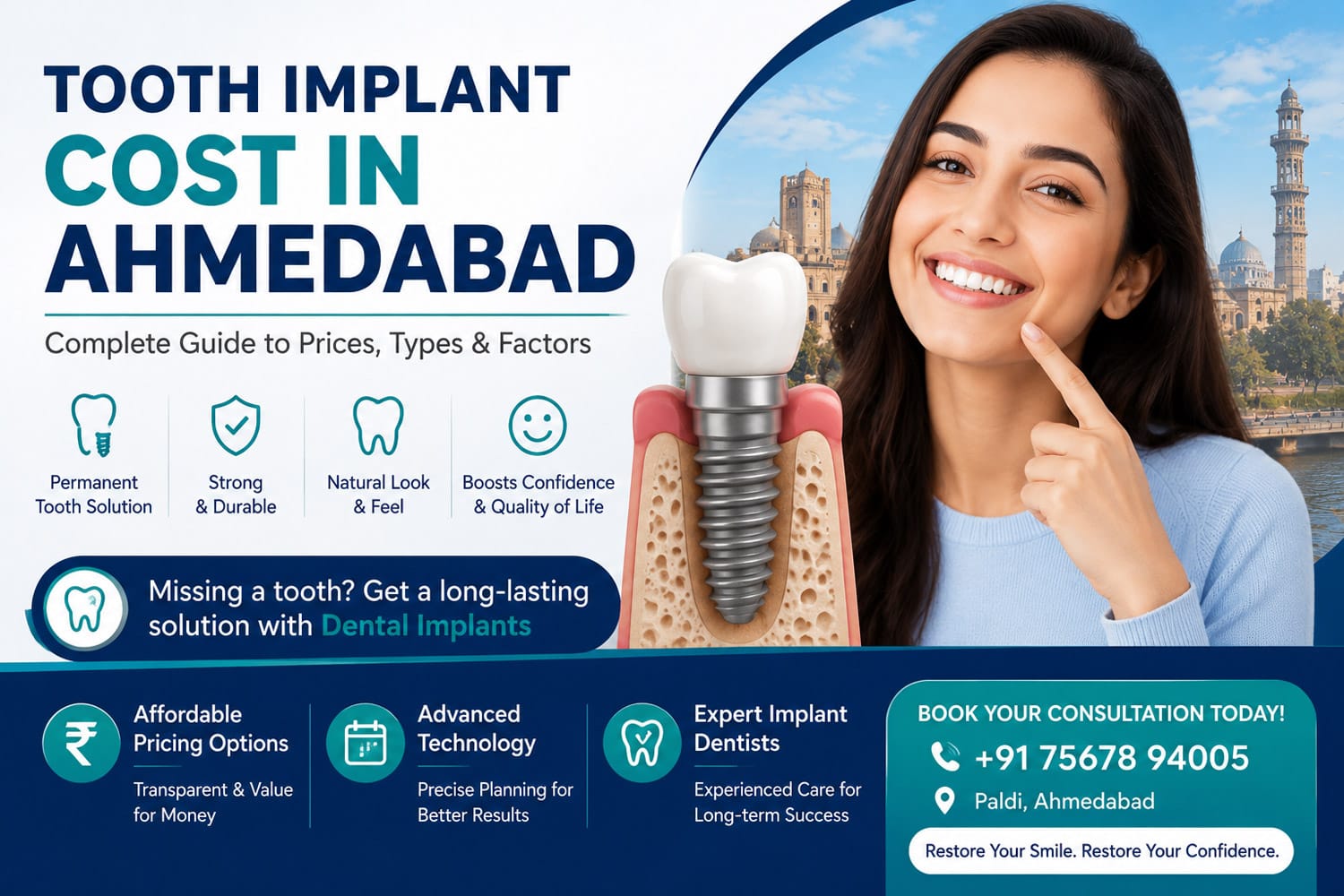 Tooth Implant Cost in Ahmedabad
